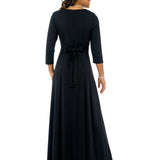 Natalie Scoop Neckline 3/4 Sleeve Dress